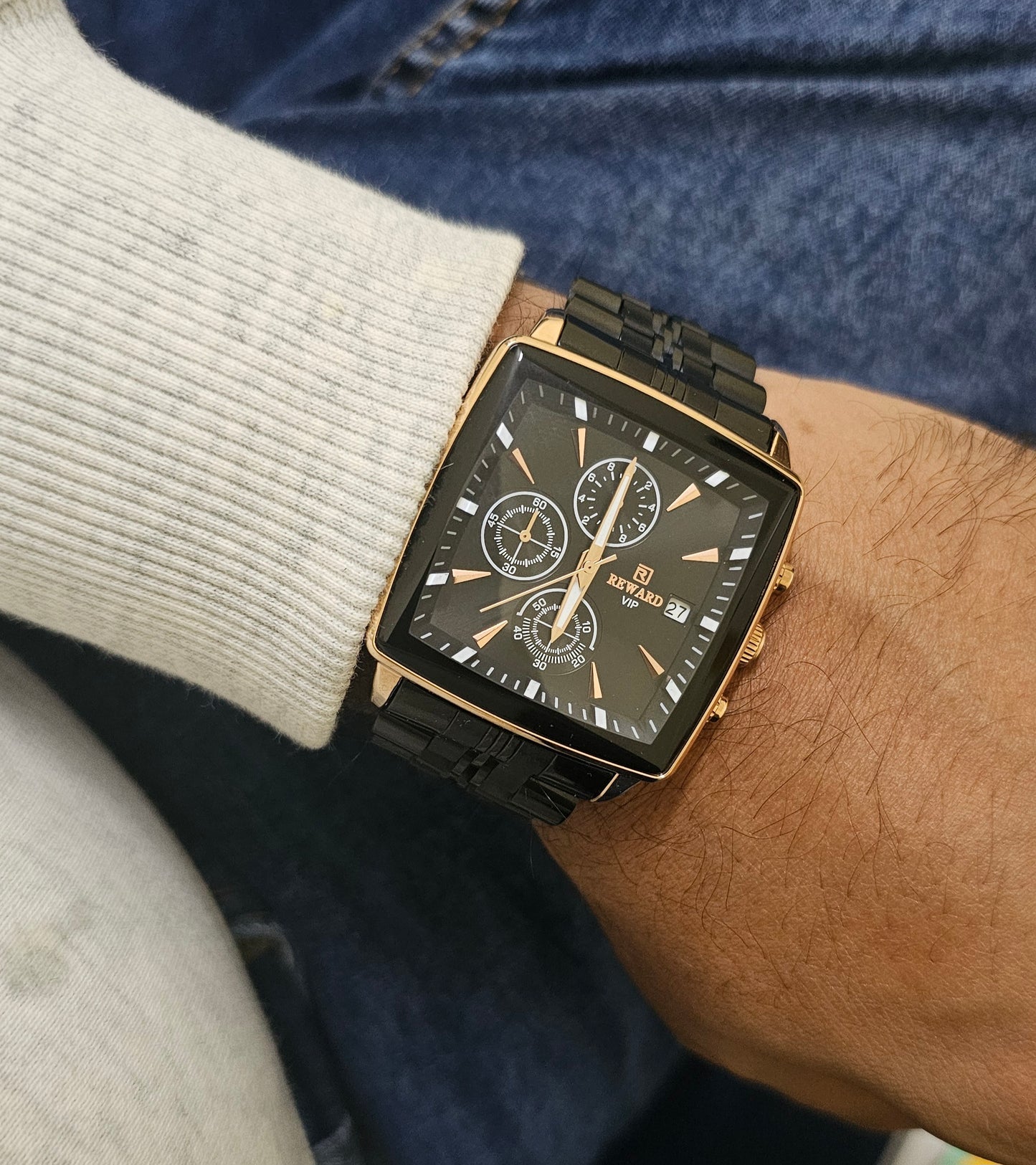 Square Chrono-Office Confidence Watch