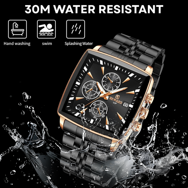 Square Chrono Office Confidence Watch