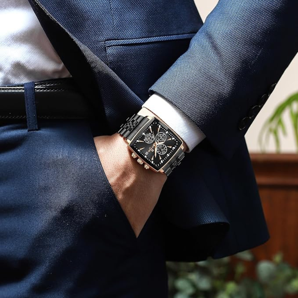 Square Chrono Office Confidence Watch