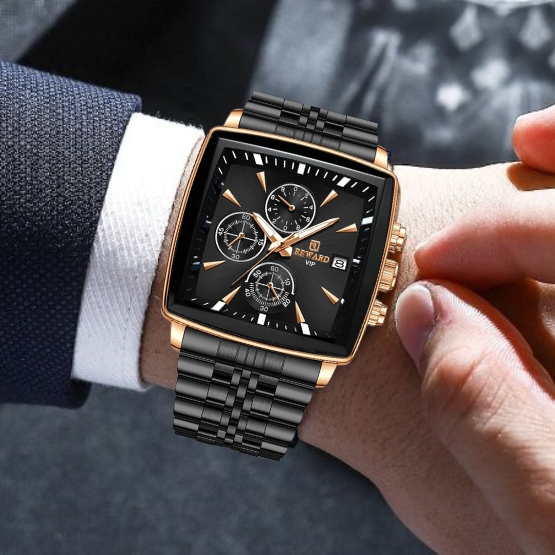 Square Chrono-Office Confidence Watch