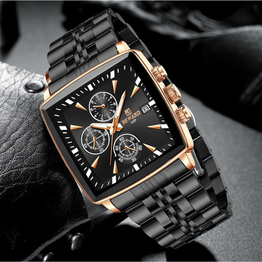 Square Chrono-Office Confidence Watch